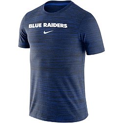 Nike Men's Middle Tennessee State Blue Raiders Blue Dri-FIT Velocity Football Team Issue T-Shirt