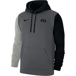 Nike Men's Missouri Tigers Grey Colorblock Club Fleece College Pullover Hoodie