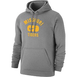 Nike Men's Missouri Tigers Grey Club Fleece Pill Swoosh Pullover Hoodie