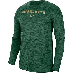 Nike Men's Charlotte 49ers Green Dri-FIT Velocity Football Team Issue T-Shirt