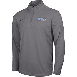 Nike Men's North Carolina Tar Heels Grey Intensity Quarter-Zip Shirt