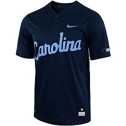 Nike Men's North Carolina Tar Heels Navy Two Button Replica Baseball Jersey