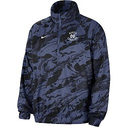 Nike Men's North Carolina Tar Heels Mavy Windrunner Woven Anorak Half-Zip Jacket