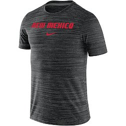 Nike Men's New Mexico Lobos Black Dri-FIT Velocity Football Team Issue T-Shirt