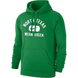 Nike Men's North Texas Mean Green Green Club Fleece Pill Swoosh Pullover Hoodie