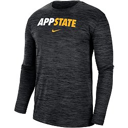 Nike Men's Appalachian State Mountaineers Black Dri-FIT Velocity Football Team Issue T-Shirt