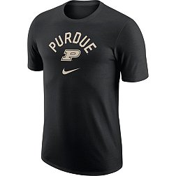 Nike Men's Purdue Boilermakers Black University Arch Logo T-Shirt