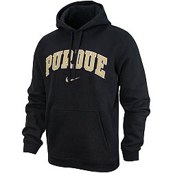 Nike Men's Purdue Boilermakers Black Tackle Twill Pullover Hoodie