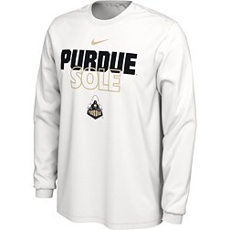 Nike Purdue Boilermakers White 2023 March Madness Basketball Purdue Sole Long Sleeve Bench T-Shirt