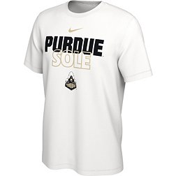 Nike Purdue Boilermakers White 2023 March Madness Basketball Purdue Sole Bench T-Shirt