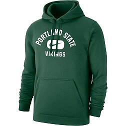 Nike Men's Portland State Vikings Green Club Fleece Pill Swoosh Pullover Hoodie