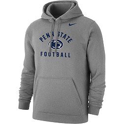 Nike Men's Penn State Nittany Lions Grey Club Fleece Football Pullover Hoodie