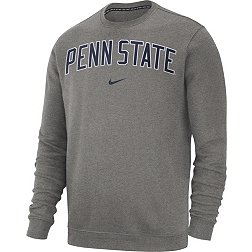 Nike Men's Penn State Nittany Lions Grey Club Fleece Crew Neck Sweatshirt