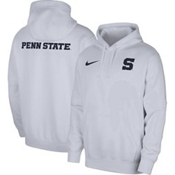 Nike Men's Penn State Nittany Lions White Football Team Issue Club Fleece Pullover Hoodie