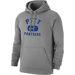 Nike Men's Pitt Panthers Grey Club Fleece Pill Swoosh Pullover Hoodie