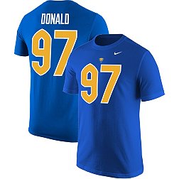 Nike Men's Pitt Panthers #97 Blue Aaron Donald T-Shirt