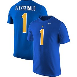 Nike Men's Pitt Panthers #1 Blue Larry Fitzgerald Jr. T-Shirt