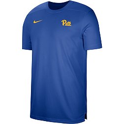 Nike Men's Pitt Panthers Blue Football Coach Dri-FIT UV T-Shirt