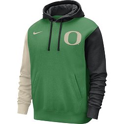 Nike Men's Oregon Ducks Green Colorblock Club Fleece College Pullover Hoodie
