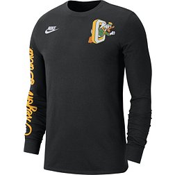 Nike Men's Oregon Ducks Black Cotton Long Sleeve T-Shirt