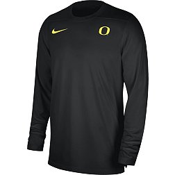 Nike Men's Oregon Ducks Black Football Coach Dri-FIT UV Long Sleeve T-Shirt