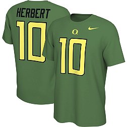 Nike Men's Oregon Ducks #10 Green Herbert Retro Football Jersey T-Shirt