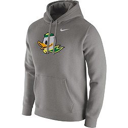 Nike Men's Oregon Ducks Grey Club Fleece Pullover Hoodie