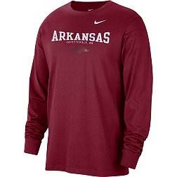 Nike Men's Arkansas Razorbacks Crimson Long Sleeve T-Shirt