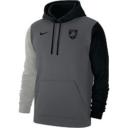 Nike Men's Army West Point Black Knights Colorblock Grey Club Fleece College Pullover Hoodie