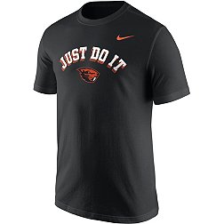 Nike Men's Oregon State Beavers Black Core Cotton 'Just Do It' T-Shirt