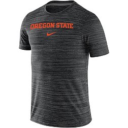 Nike Men's Oregon State Beavers Black Dri-FIT Velocity Football Team Issue T-Shirt