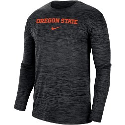 Nike Men's Oregon State Beavers Black Dri-FIT Velocity Football Team Issue T-Shirt