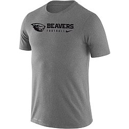 Nike Men's Oregon State Beavers Grey Dri-FIT Legend Football Team Issue T-Shirt