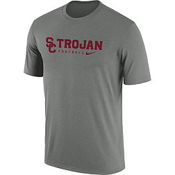 Nike Men's USC Trojans Grey Dri-FIT Legend Football Team Issue T-Shirt