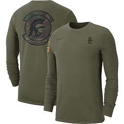 Nike Men's USC Trojans Olive Military Appreciation Long Sleeve T-Shirt