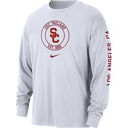 Nike Men's USC Trojans White Max90 Heritage Long Sleeve T-Shirt