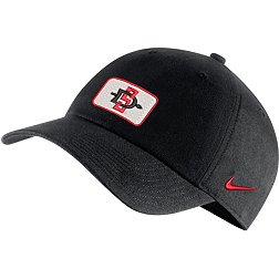 Nike Men's San Diego State Aztecs Black Heritage86 Logo Adjustable Hat