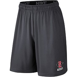 Nike Men's San Diego State Aztecs Grey Dri-FIT Fly Shorts
