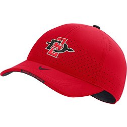 Nike Men's San Diego State Aztecs Red AeroBill Swoosh Flex Classic99 Football Sideline Hat