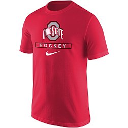 Nike Men's Ohio State Buckeyes Scarlet Hockey Core Cotton T-Shirt