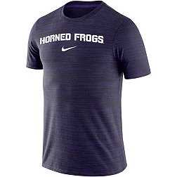 Nike Men's TCU Horned Frogs Purple Dri-FIT Velocity Football Team Issue T-Shirt