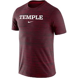 Nike Men's Temple Owls Cherry Dri-FIT Velocity Football Team Issue T-Shirt
