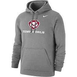 Nike Men's Temple Owls  Grey Club Fleece Hoodie