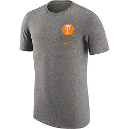 Nike Men's Tennessee Volunteers Grey Tri-Blend Retro Logo T-Shirt