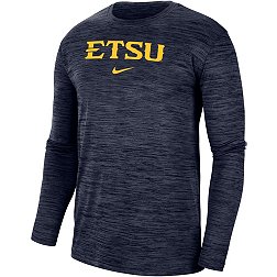 Nike Men's East Tennessee State Buccaneers Navy Dri-FIT Velocity Football Team Issue T-Shirt