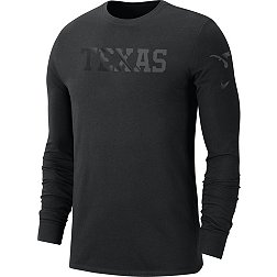 Nike Men's Texas Longhorns Black Classic Core Cotton Long-Sleeve Shirt