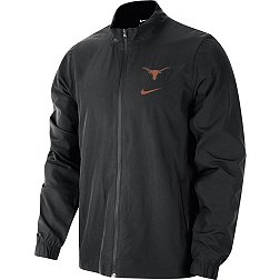 Nike Men's Texas Longhorns Black Woven Full-Zip Jacket