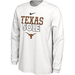 Nike Texas Longhorns White 2023 March Madness Basketball Texas Sole Long Sleeve Bench T-Shirt