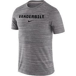 Nike Men's Vanderbilt Commodores Grey Dri-FIT Velocity Football Team Issue T-Shirt