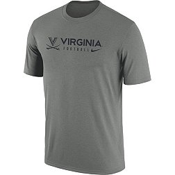 Nike Men's Virginia Cavaliers Grey Dri-FIT Legend Football Team Issue T-Shirt